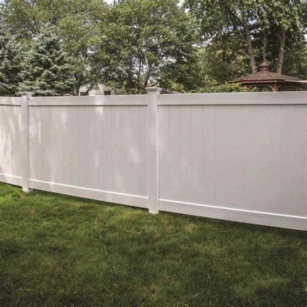 White PVC Vinyl Privacy Fence
